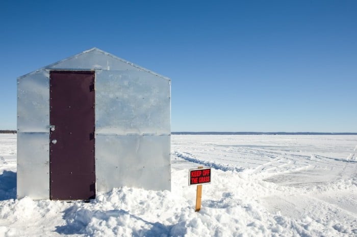 The First Ice Shanty